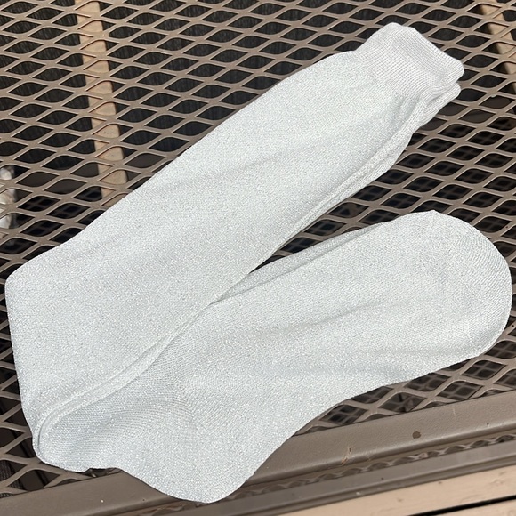 NWT women silver stockings or socks - Picture 5 of 6